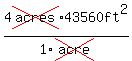 4cross(acres)*43560ft^2/1cross(acre)