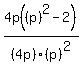 4p+%28%28p%29%5E2+-+2%29%2F%284p%29%28p%29%5E2
