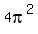 4pi^2