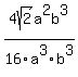 4sqrt%282%29a%5E2b%5E3%2F16a%5E3b%5E3