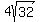 4sqrt(32)