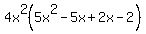 4x%5E2%285x%5E2-5x%2B2x-2%29
