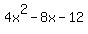 4x%5E2-8x-12