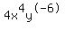 4x%5E4y%5E-6