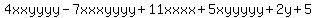 4xxyyyy-7xxxyyyy%2B11xxxx%2B5xyyyyy%2B2y%2B5