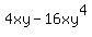 4xy-16xy^4