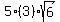5%283%29%2Asqrt%286%29