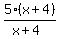 5%28x%2B4%29%2F%28x%2B4%29