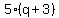 5%2A%28q%2B3%29