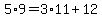5%2A9=3%2A11%2B12