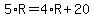 5%2AR+=+4%2AR+%2B+20