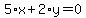5%2Ax%2B2%2Ay=0