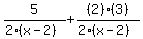 5%2F%282%28x-2%29%29%2B%282%29%283%29%2F%282%28x-2%29%29