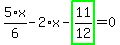 5%2F6%2Ax-2%2Ax-highlight_green%28+11%2F12+%29=0