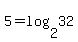 5=log%282%2C32%29