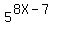 5%5E%288X-7%29