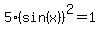 5+%28sin%28x%29%29%5E2=1