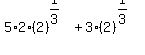 5+%2A2+%2A%282%29%5E%281%2F3%29+%2B+3%2A%282%29%5E%281%2F3%29