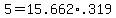5+=+15.662%2A.319