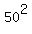 50^2