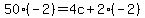 50+%28-2%29+=+4c+%2B+2+%28-2%29