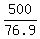 500/76.9