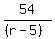 54%2F%28%28r-5%29%29