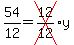 54%2F12=cross%2812%2F12%29y