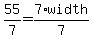 55%2F7+=+7+%2A+width+%2F7