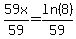 59x%2F59=ln%288%29%2F59
