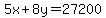 5x%2B8y=27200