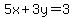 5x+%2B3y+=+3