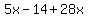 5x-14%2B28x