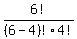 6!/(6-4)!4!