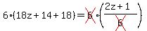 6%2818z%2B14%2B18%29+=+cross%286%29%2A%28%282z%2B1%29%2Fcross%286%29%29