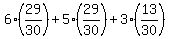6%2829%2F30%29+%2B+5%2829%2F30%29+%2B+3+%2813%2F30%29