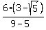 6%283-sqrt%285%29%29%2F%289-5%29