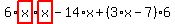 6%2Ahighlight_red%28+x+%29%2Ahighlight_red%28+x+%29-14%2Ax%2B%283%2Ax-7%29%2A6
