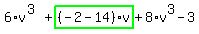 6%2Av%5E%283%29%2Bhighlight_green%28+%28-2-14%29%2Av+%29%2B8%2Av%5E3-3