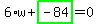 6%2Aw%2Bhighlight_green%28+-84+%29=0