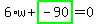 6%2Aw%2Bhighlight_green%28+-90+%29=0