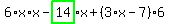 6%2Ax%2Ax-highlight_green%28+14+%29%2Ax%2B%283%2Ax-7%29%2A6