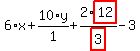 6%2Ax%2B10%2F1%2Ay%2B2%2Fhighlight_red%28+3+%29%2Ahighlight_red%28+12+%29-3