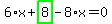 6%2Ax%2Bhighlight_green%28+8+%29-8%2Ax=0