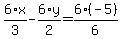 6%2Ax%2F3+-+6%2Ay%2F2+=+6%2A%28-5%29%2F6