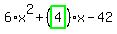 6%2Ax%5E2%2B%28highlight_green%28+4+%29%29%2Ax-42