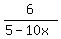 6%2F%285-10x%29