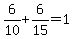 6%2F10%2B6%2F15=1