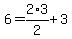 6=2%2A3%2F2%2B3