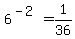 6%5E%28-2%29=1%2F36